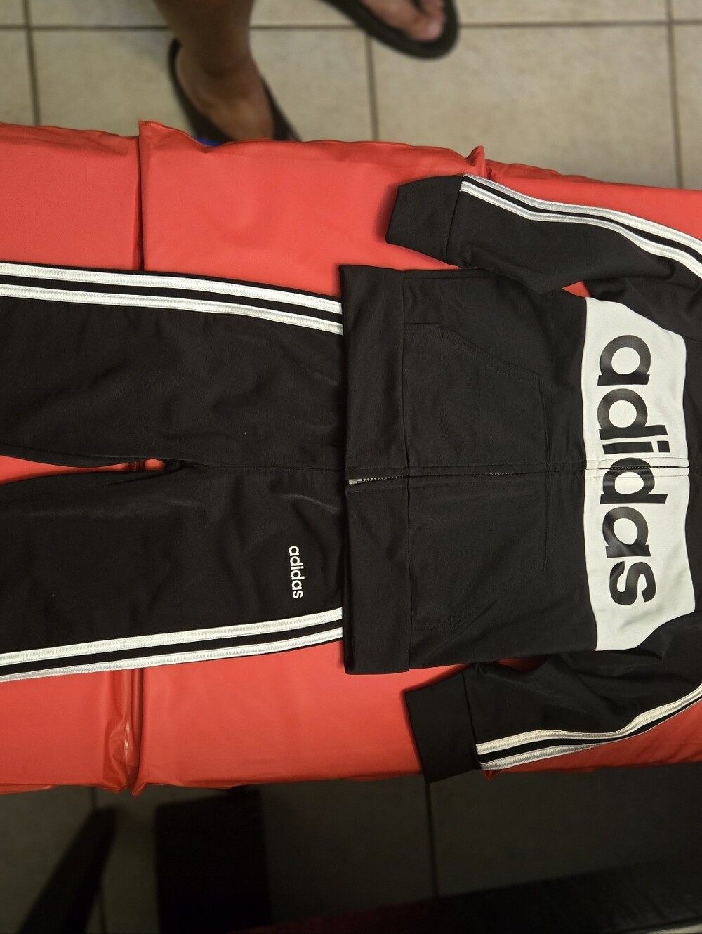 adidas Black & White Kids Sweatpants with Signature Stripes